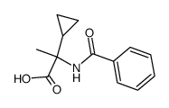Cyclopropaneacetic acid,-alpha--benzamido--alpha--methyl- (6CI) structure