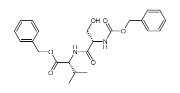 benzyl ester of N-benzyloxycarbonyl-L-seryl-D-valine结构式