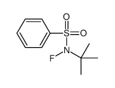 N-tert-butyl-N-fluorobenzenesulfonamide结构式