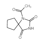 1,3-Diazaspiro[4.4]nonane-2,4-dione,1-acetyl- Structure