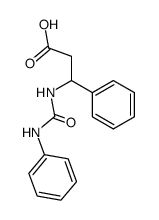 3-phenyl-3-(N'-phenyl-ureido)-propionic acid Structure