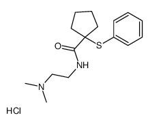 N-[2-(dimethylamino)ethyl]-1-phenylsulfanylcyclopentane-1-carboxamide,hydrochloride结构式