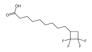 9-(2,2,3,3-tetrafluorocyclobutyl)nonanoic acid Structure