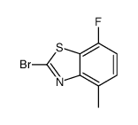 2-BROMO-7-FLUORO-4-METHYLBENZOTHIAZOLE结构式