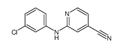 2-(3-chlorophenylamino)isonicotinonitrile结构式