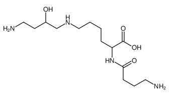 alpha-(4-aminobutyryl)hypusine结构式