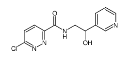 6-chloropyridazine-3-carboxylic acid (2-hydroxy-2-pyridine-3-ylethyl)amide Structure