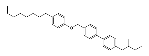 1-[4-(2-methylbutyl)phenyl]-4-[(4-octylphenoxy)methyl]benzene结构式