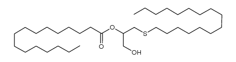 rac-1-S-hexadecyl-2-O-palmitoyl-1-thioglycerol Structure