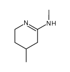 2-(methylamino)-4-methyl-3,4,5,6-tetrahydropyridine结构式