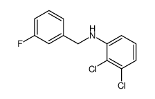 2,3-Dichloro-N-(3-fluorobenzyl)aniline结构式