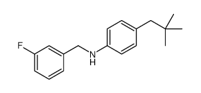 4-tert-Butyl-N-(3-fluorobenzyl)aniline结构式