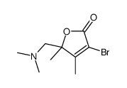 3-bromo-5-[(dimethylamino)methyl]-4,5-dimethylfuran-2-one Structure