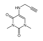 1,3-dimethyl-5-(prop-2-ynylamino)pyrimidine-2,4-dione Structure