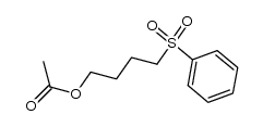 4-benzenesulfonyl-butyl acetate Structure