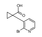 1-(2-bromopyridin-3-yl)cyclopropane-1-carboxylic acid结构式