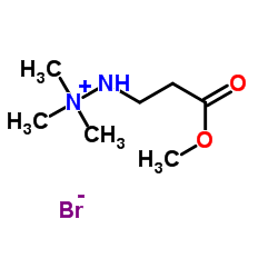 3-(2,2,2-三甲基肼)-溴化丙酸甲酯结构式