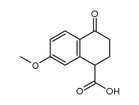 7-methoxy-4-oxo-1,2,3,4-tetrahydro-[1]naphthoic acid结构式