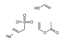 sodium,ethenol,ethenyl acetate,prop-2-ene-1-sulfonate Structure