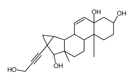 3β,5β,17β-三羟基-17α-(3-羟基-1-炔丙基<丙炔基>)-15β,16β-亚甲基-5β-雄甾-6-烯-17-酮图片