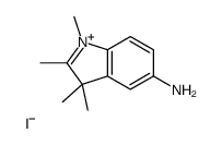 1,2,3,3-tetramethylindol-1-ium-5-amine,iodide结构式