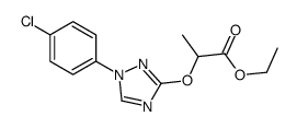 ethyl 2-[[1-(4-chlorophenyl)-1,2,4-triazol-3-yl]oxy]propanoate Structure