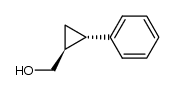 (1S,2S)-trans-1-(hydroxymethyl)-2-phenylcyclopropane结构式