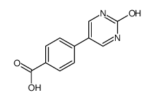 4-(2-oxo-1H-pyrimidin-5-yl)benzoic acid结构式