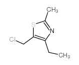 5-(chloromethyl)-4-ethyl-2-methyl-1,3-thiazole(SALTDATA: FREE) Structure