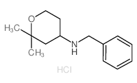 Benzyl-(2,2-dimethyl-tetrahydro-pyran-4-yl)-amine hydrochloride结构式