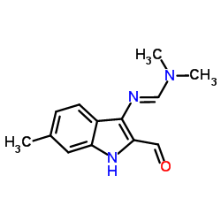 N'-(2-Formyl-6-methyl-1H-indol-3-yl)-N,N-dimethylimidoformamide结构式