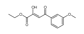 (Z)-ethyl 2-hydroxy-4-(3-methoxyphenyl)-4-oxobut-2-enoate结构式
