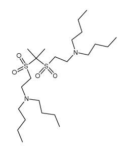 2,2-bis-(2-dibutylamino-ethanesulfonyl)-propane Structure