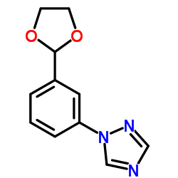 2-[3-(1,2,4-TRIAZOL-1-YL)PHENYL]-1,3-DIOXOLANE结构式