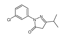 2-(3-chlorophenyl)-5-propan-2-yl-4H-pyrazol-3-one结构式