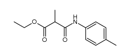 2-methyl-N-p-tolyl-malonamic acid ethyl ester结构式