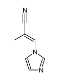 2-Propenenitrile,3-(1H-imidazol-1-yl)-2-methyl-,(E)-(9CI)结构式