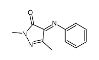 2,5-dimethyl-4-phenyliminopyrazol-3-one结构式