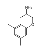 1-(3,5-二甲基苯氧基)丙-2-胺结构式