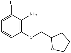 2-Fluoro-6-[(tetrahydrofuran-2-yl)methoxy]aniline Structure