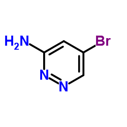 5-Bromo-3-pyridazinamine structure