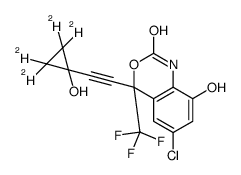 (Rac)-8,14-Dihydroxy Efavirenz-d4结构式