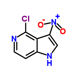 4-Chloro-3-nitro-5-azaindole结构式