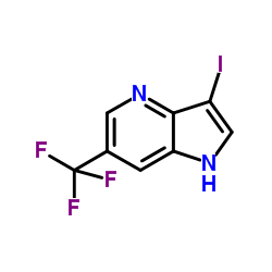 3-Iodo-6-trifluoromethyl-4-azaindole结构式