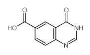 3,4-Dihydro-4-oxoquinazoline-6-carboxylic acid Structure