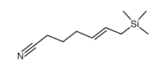 7-(trimethylsilyl)-5-heptenenitrile结构式