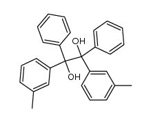 1,2-diphenyl-1,2-di-m-tolyl-ethane-1,2-diol结构式