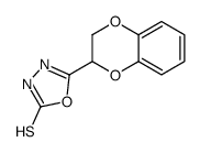 5-(2,3-二氢苯并[1,4]二噁英-2-基)-[1,3,4]噁二唑-2-硫醇结构式