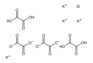 POTASSIUM TETRAOXALATOZIRCONATE(IV) structure