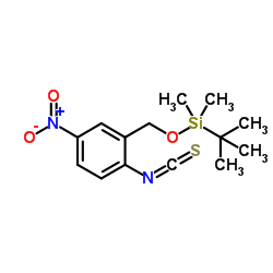 [(2-Isothiocyanato-5-nitrobenzyl)oxy](dimethyl)(2-methyl-2-propanyl)silane Structure